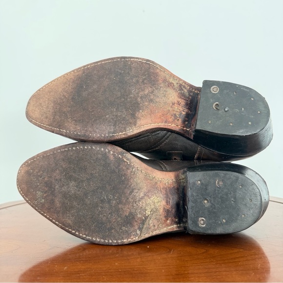 Boulet Mens Ranch Hand Tan Western Cowboy Boot | US 8.5 - Picture 7 of 8